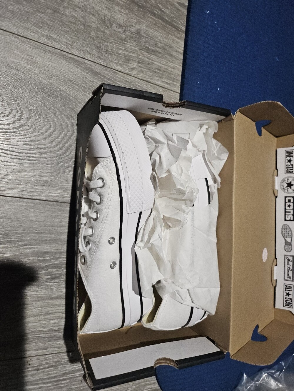 Converse  White Low-Top Canvas Sneakers with Black Stripe